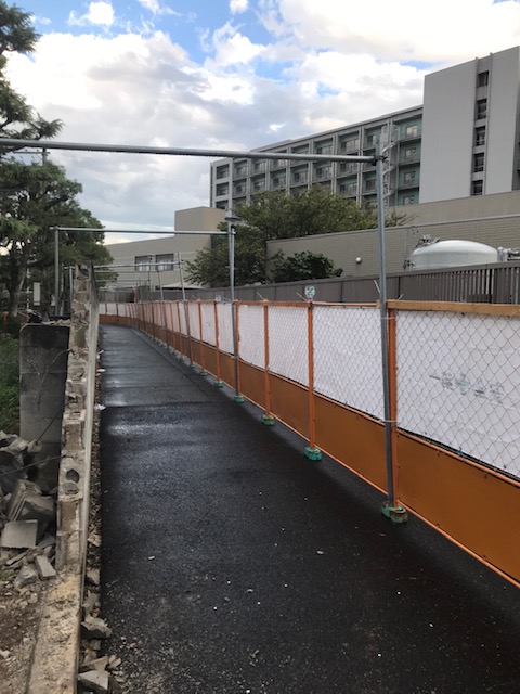 大阪府立長野北高等学校ブッロク塀改修工事