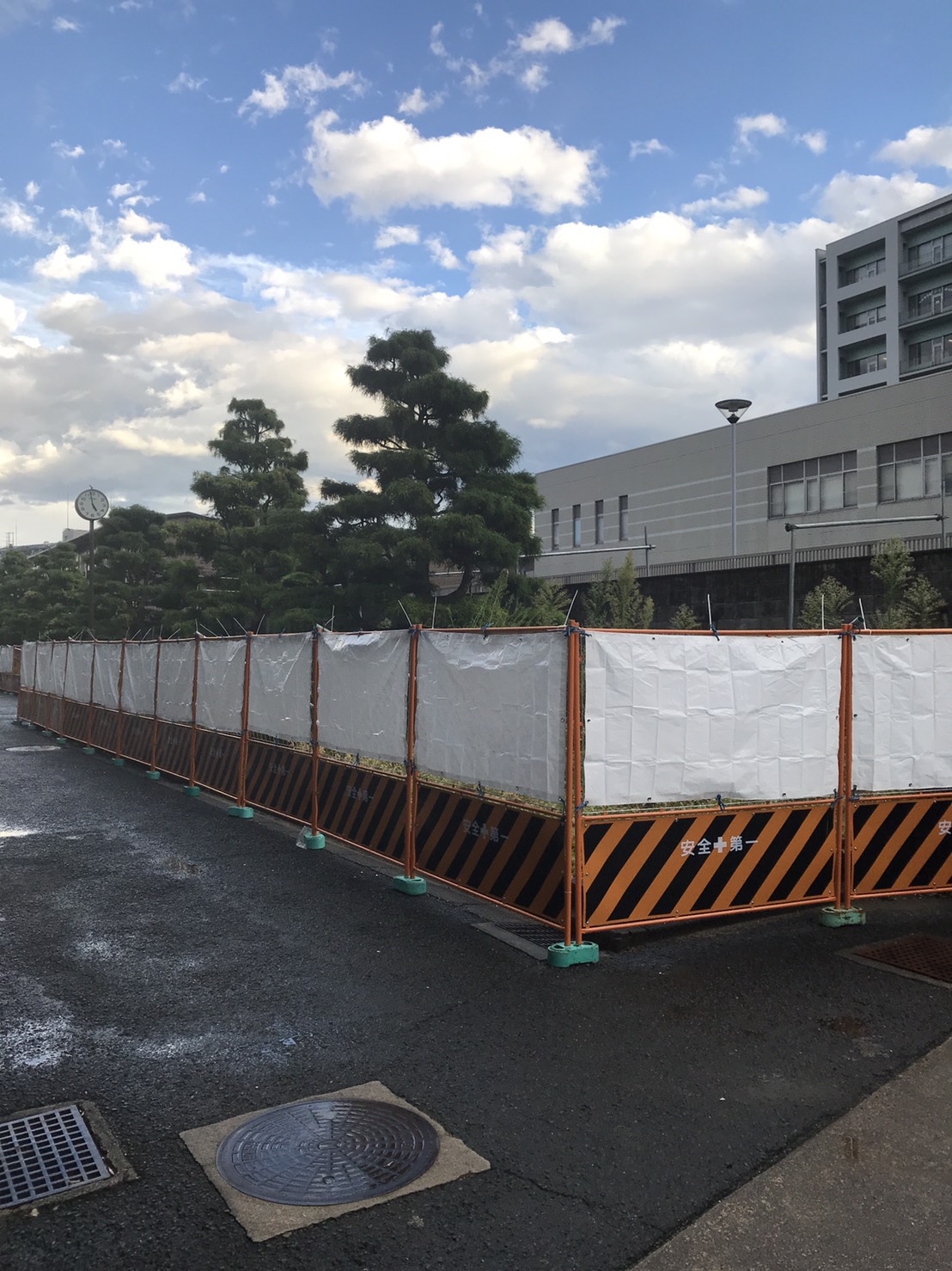 大阪府立長野北高等学校ブッロク塀改修工事